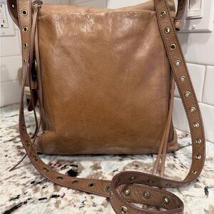 HOBO Tan Leather Crossbody Bag